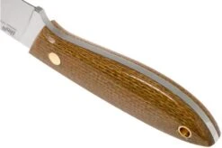 Brisa Bobtail 80 Mustard Micarta Handle, 12C27, Leather Sheath 9952 -Knife ENZ 9952 04 enzo knives