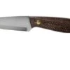 Brisa Bobtail 80 Bison Micarta Handle, 12C27 Scandi, Leather Sheath 9955 -Knife ENZ 9955 01 enzo knives