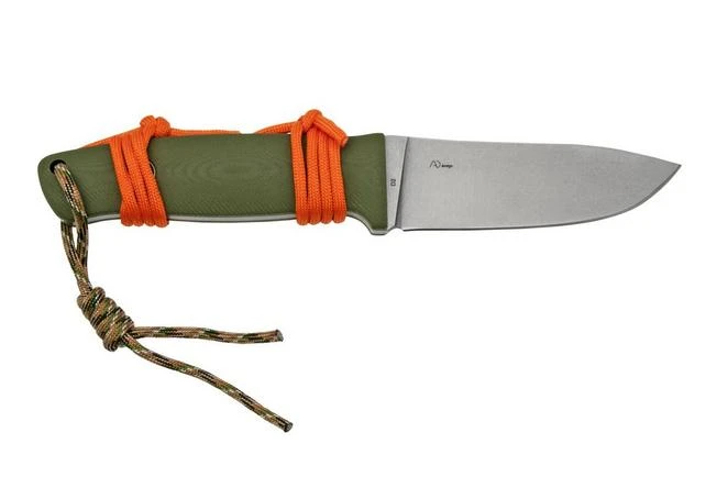 Black Fox Vesuvius Stonewashed D2 Blade, OD Green G10 Fixed Knife 4 Black Fox Vesuvius Stonewashed D2 Blade, OD Green G10 Fixed Knife - Image 2