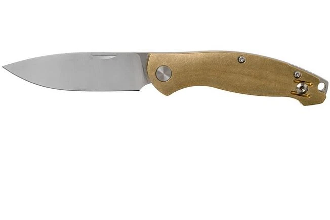 GiantMouse ACE Farley Brass, Satin Pocket Knife, Ansø And Voxnaes Design 3 GiantMouse ACE Farley Brass, Satin Pocket Knife, Ansø And Voxnaes Design