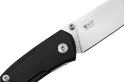 GiantMouse ACE Iona V2 Black Linen Micarta, Satin Magnacut, Pocket Knife -Knife GM IONA V2 BLACK L 05 giantmouse