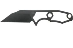 Rick Hinderer LP-1 Wharncliffe DLC Black Neck Knife, With UltiClip