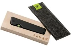 The James Brand Chapter, S35VN, Black + Black Pocket Knife -Knife JAKCHP100132 00 09 the james brand