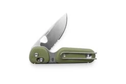 The James Brand The Redstone OD Green, Stainless Serrated KN118169-01 Pocket Knife -Knife JAKN118169 01 01 james