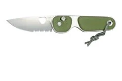 The James Brand The Redstone OD Green, Stainless Serrated KN118169-01 Pocket Knife -Knife JAKN118169 01 01 thejamesbrand