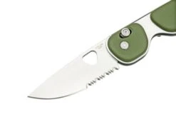 The James Brand The Redstone OD Green, Stainless Serrated KN118169-01 Pocket Knife -Knife JAKN118169 01 03 thejamesbrand