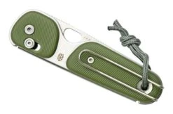 The James Brand The Redstone OD Green, Stainless Serrated KN118169-01 Pocket Knife -Knife JAKN118169 01 04 thejamesbrand