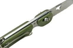 The James Brand The Redstone OD Green, Stainless Serrated KN118169-01 Pocket Knife -Knife JAKN118169 01 07 thejamesbrand