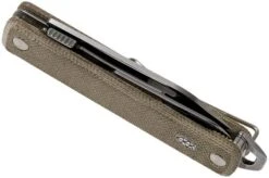 The James Brand Ellis Scissors, Stainless, OD Green, Micarta Pocket Knife -Knife JAKN119127 01 04 the james brand