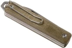 The James Brand Ellis Scissors, Stainless, OD Green, Micarta Pocket Knife -Knife JAKN119127 01 05 the james brand