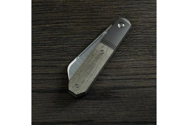 Jack Wolf Midnight Jack, OD Green Canvas Micarta MIDNI-01-GRN Slipjoint Pocket Knife 4 Jack Wolf Midnight Jack, OD Green Canvas Micarta MIDNI-01-GRN Slipjoint Pocket Knife - Image 2