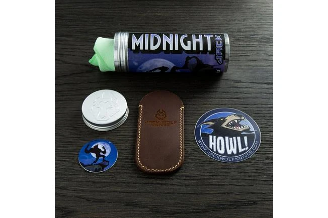 Jack Wolf Midnight Jack, OD Green Canvas Micarta MIDNI-01-GRN Slipjoint Pocket Knife 5 Jack Wolf Midnight Jack, OD Green Canvas Micarta MIDNI-01-GRN Slipjoint Pocket Knife - Image 3