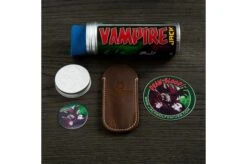 Jack Wolf Vampire Jack VAMPI-01-BLK Black Canvas Micarta Slipjoint Pocket Knife -Knife JW VAMPI 01 BLK 03 jackwolf