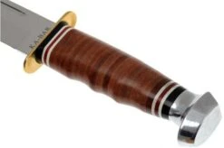 KA-BAR Marine Hunter 1235 Leather Handle, Leather Sheath -Knife KA1235 03 ka bar ka1235 03