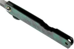 Higonokami Pocket Knife 7.3 Cm HIGOCJB, Blue Paper Steel, Jade Black Green Glitter Enamel -Knife KT HIGOCJB 05 higonokami