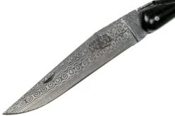 Forge De Laguiole 12 Cm 1012FEBSAT-L12 Ebony Wood-Damasteel Laguiole Knife -Knife LA1012FEBSAT L12 03 forge de laguiole