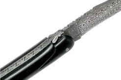 Forge De Laguiole 12 Cm 1012FEBSAT-L12 Ebony Wood-Damasteel Laguiole Knife -Knife LA1012FEBSAT L12 05 forge de laguiole