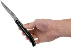 Forge De Laguiole 12 Cm 1012FEBSAT-L12 Ebony Wood-Damasteel Laguiole Knife -Knife LA1012FEBSAT L12 07 forge de laguiole