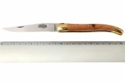 Forge De Laguiole - Natural Wood Folder, Juniperwood -Knife LA1211GE 05 forge de laguiole vouwmes la1211ge d5