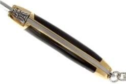 Forge De Laguiole Keychain Pocket Knife, Black Horn -Knife LA1270B 04 forge de laguiole la1270b 04