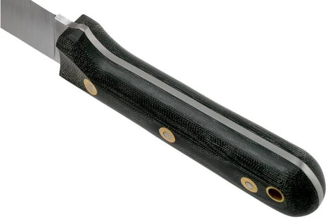 LT Wright Genesis Flat Grind, A2, Matte Black Micarta, Leather Sheath, Bushcraft Knife 6 LT Wright Genesis Flat Grind, A2, Matte Black Micarta, Leather Sheath, Bushcraft Knife - Image 4