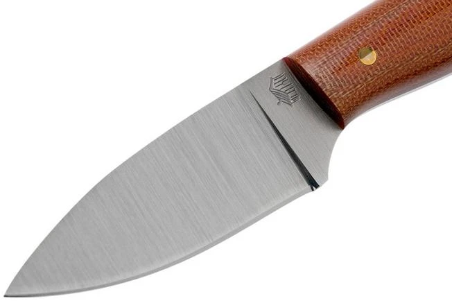 LT Wright Patriot, A2, Polished Natural Micarta, Red Liners, Leather Sheath, Outdoor Knife 5 LT Wright Patriot, A2, Polished Natural Micarta, Red Liners, Leather Sheath, Outdoor Knife - Image 3