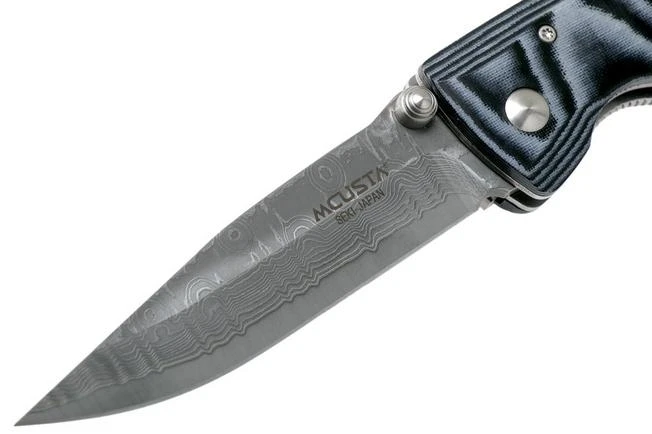 Mcusta MC-0010D Classic Wave, Blue Micarta, Gentleman's Knife 5 Mcusta MC-0010D Classic Wave, Blue Micarta, Gentleman's Knife - Image 3