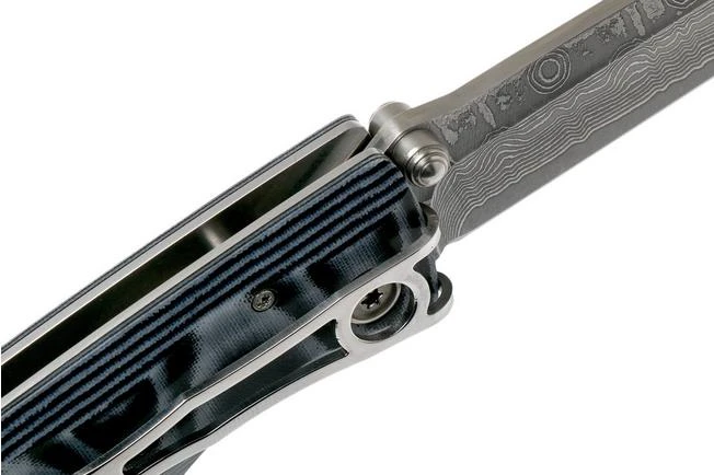 Mcusta MC-0010D Classic Wave, Blue Micarta, Gentleman's Knife 8 Mcusta MC-0010D Classic Wave, Blue Micarta, Gentleman's Knife - Image 6