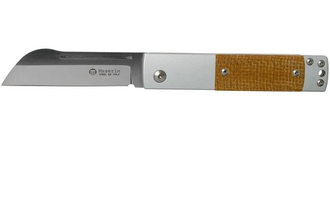 Maserin In-Estro Brown Micarta 165/MCM Slipjoint Pocket Knife 3 Maserin In-Estro Brown Micarta 165/MCM Slipjoint Pocket Knife