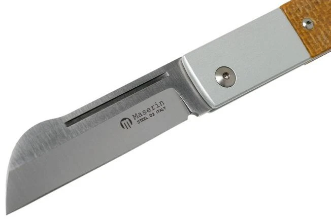 Maserin In-Estro Brown Micarta 165/MCM Slipjoint Pocket Knife 5 Maserin In-Estro Brown Micarta 165/MCM Slipjoint Pocket Knife - Image 3