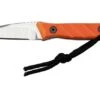 Medford Necromancer S35VN Tumbled Blade, Orange G10 Handle, Neck Knife -Knife MF 22 NM 04 01 medford