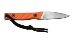 Medford Necromancer S35VN Tumbled Blade, Orange G10 Handle, Neck Knife -Knife MF 22 NM 04 02 medford