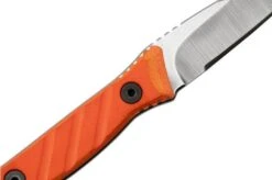 Medford Necromancer S35VN Tumbled Blade, Orange G10 Handle, Neck Knife -Knife MF 22 NM 04 05 medford
