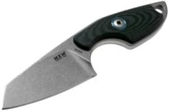 MKM Mikro 2 Wharncliffe, Stonewashed Black G10 Neck Knife, Jesper Voxnaes Design -Knife MMK MR02 GBK 03 mkm knives