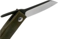 Ohta FK5 Higonokami-pocket Knife, Green Canvas Micarta -Knife OHTA OFF FK5 M G 06 ohta knives