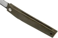 Ohta FK9 Higonokami-pocket Knife, Green Canvas Micarta -Knife OHTA OFF FK9 M G 05 ohta knives