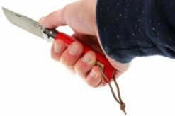 Opinel Trekking Pocket Knife No. 08, Red -Knife OPT001705 05 opinel trekking opt001705 d5