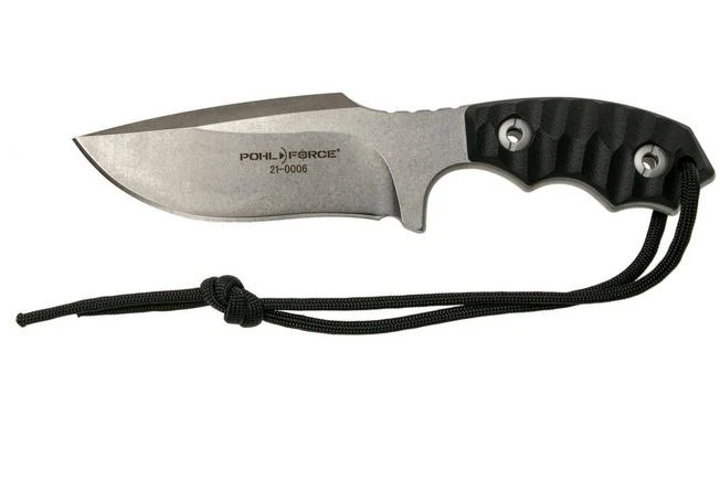 Pohl Force Compact Two Stonewashed 6031 Fixed Knife, Dietmar Pohl Design 3 Pohl Force Compact Two Stonewashed 6031 Fixed Knife, Dietmar Pohl Design