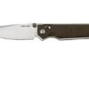 Real Steel Sacra, 7711G Green Micarta, Stonewashed K110 Pocket Knife -Knife RL7711G 01 realsteel