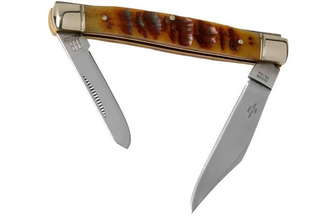 Rough Ryder Ram’s Horn Bone Stockman RR1596 Pocket Knife 4 Rough Ryder Ram’s Horn Bone Stockman RR1596 Pocket Knife - Image 2