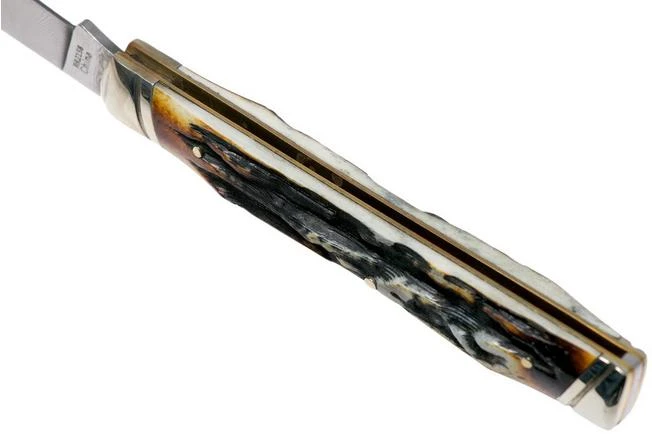 Rough Ryder Doctors Knife Cinnamon Stag RR2158 Damascus Slipjoint Pocket Knife 7 Rough Ryder Doctors Knife Cinnamon Stag RR2158 Damascus Slipjoint Pocket Knife - Image 5