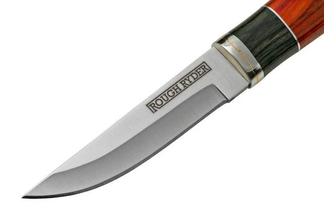 Rough Ryder Small Fixed Blade, Stacked Wood, RR2457 5 Rough Ryder Small Fixed Blade, Stacked Wood, RR2457 - Image 3
