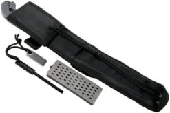 Schrade Frontier 7" Fixed Blade SCHF52M Micarta, 1095 Carbon Steel, Fixed Knife With Sharpening Stone & Firesteel -Knife SCHF52M 08 schrade