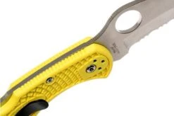 Spyderco Tasman Salt 2 C106SYL2 Pocket Knife, Yellow -Knife SPC106SYL2 06 spyderco spc106syl2 06