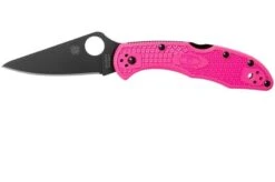 Spyderco Delica 4 Pink Black S30V C11FPPNS30VBK Pink Heals Pocket Knife
