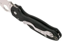 Spyderco Para 3 C223GPS Partly Serrated Pocket Knife -Knife SPC223GPS 05 spyderco spc223gps 05