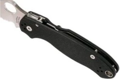 Spyderco Para 3 C223GPS Partly Serrated Pocket Knife -Knife SPC223GPS 07 spyderco spc223gps 07