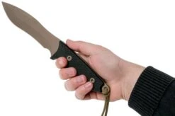 Spartan Blades Ronin Shinto, FDE Blade, Black Handle, Outdoor Knife -Knife USSB47DEBKNLTN 06 spartan blades