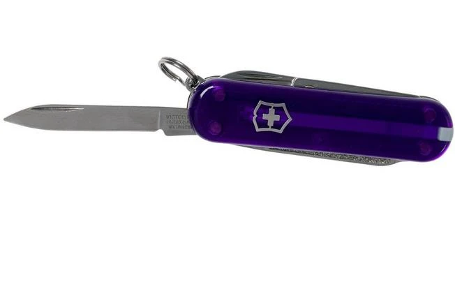 Victorinox Classic SD Translucent Colours, Persian Indigo 0.6223.T29G Swiss Pocket Knife 5 Victorinox Classic SD Translucent Colours, Persian Indigo 0.6223.T29G Swiss Pocket Knife - Image 3