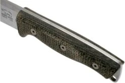 White River Knives Ursus 45 Black Burlap Micarta Bushcraft Knife -Knife WRUR45 BBL 05 white river knives